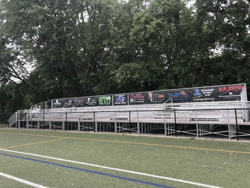 Springboro School Bleachers Cleaning