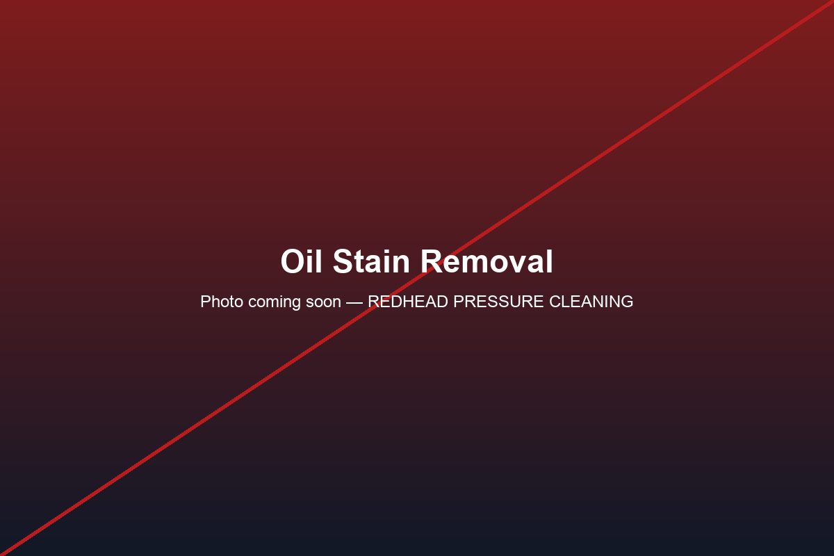 Oil Stain Removal service in Ohio by REDHEAD PRESSURE CLEANING LLC