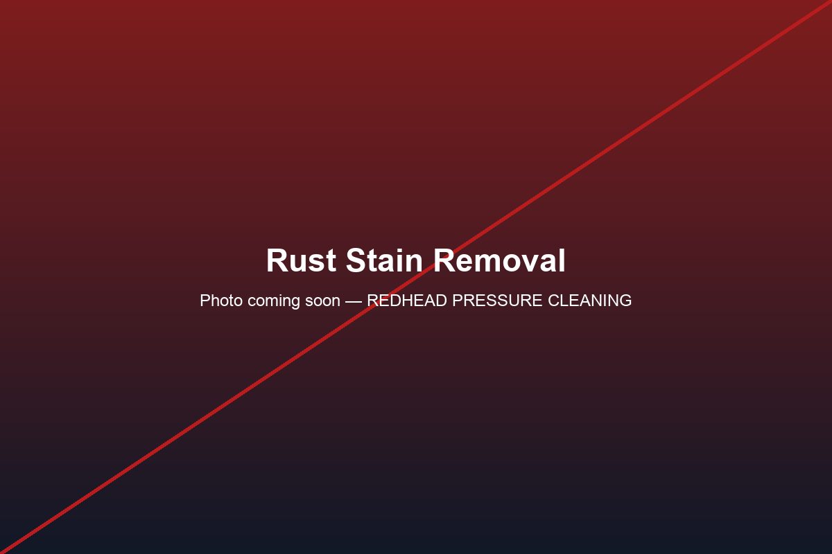 Rust Stain Removal service in Ohio by REDHEAD PRESSURE CLEANING LLC