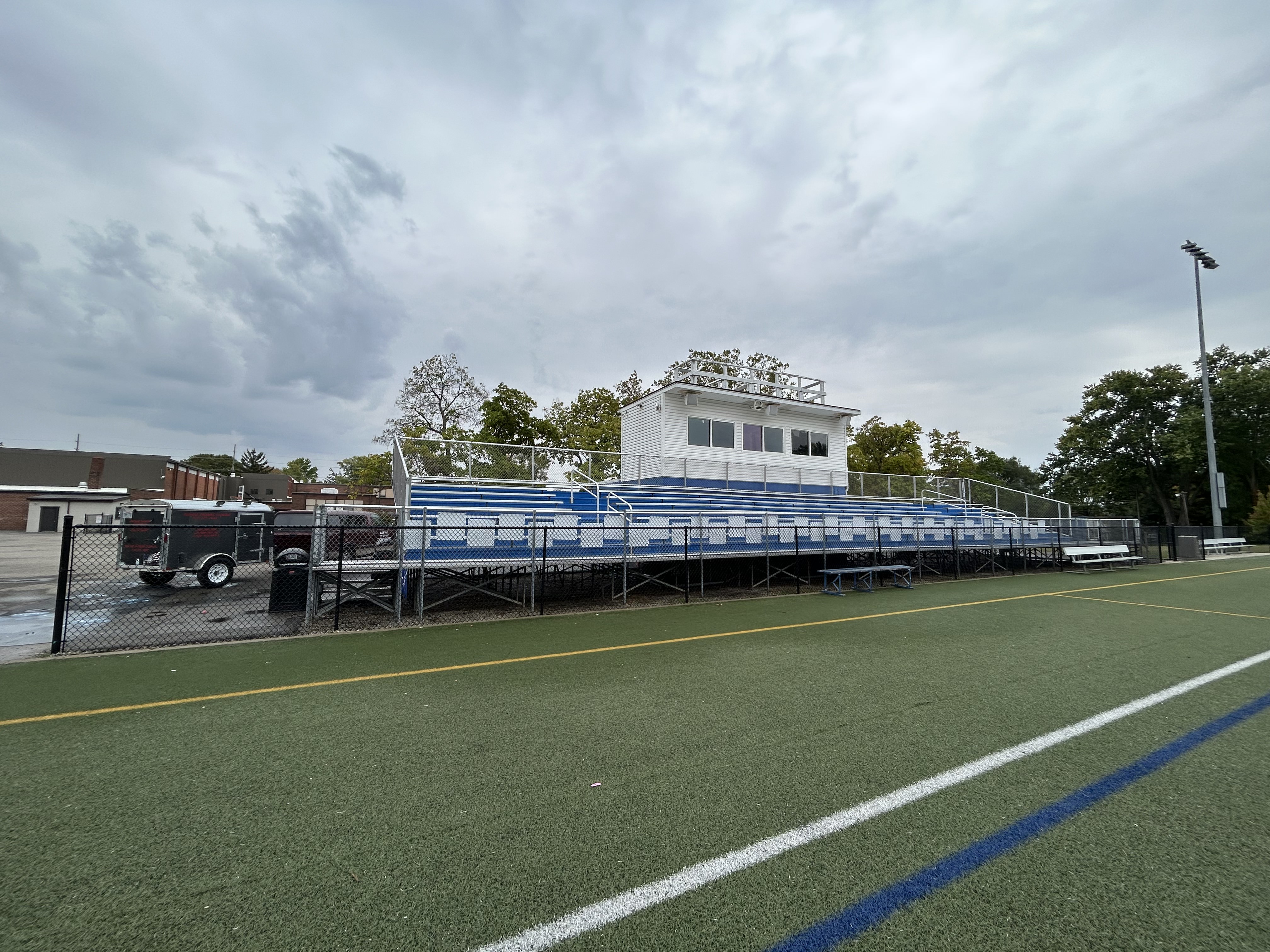 Cleaning Football Field Bleachers in Springboro, OH